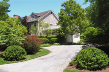 Landscaped front yard